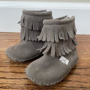 Little Love Bug Gray Cozy Boot